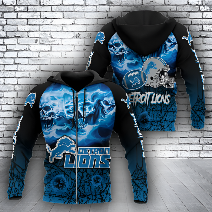 Dynamic Detroit Lions Hoodie With Bold Graphics