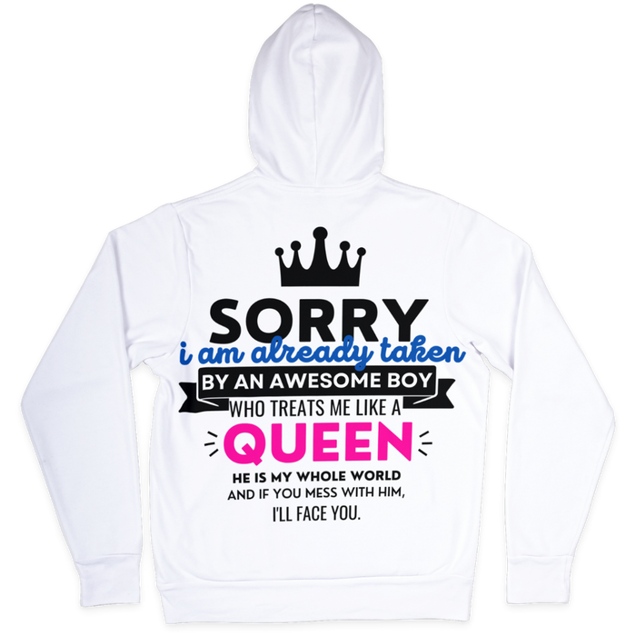 Couple hoodie - king and queen 3D - Sweatshirt, Hoodie, Pullover