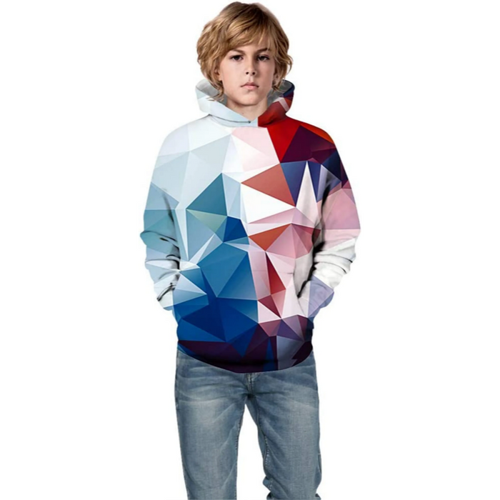 Geometric Printed 3D Hoodie Sweatshirt