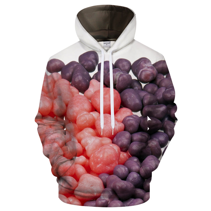 Red And Purple Candy 3D Sweatshirt Hoodie Pullover