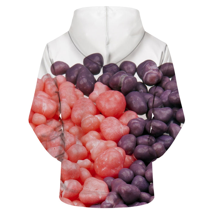 Red And Purple Candy 3D Sweatshirt Hoodie Pullover