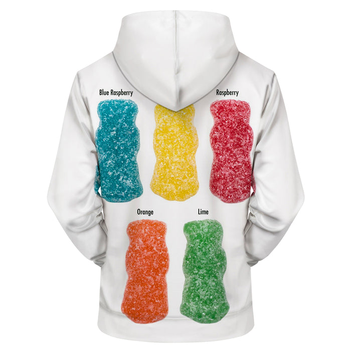 Gummy Bear Flavors 3D Sweatshirt Hoodie Pullover