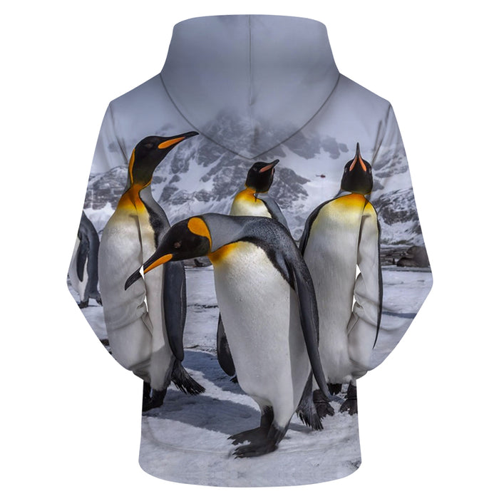 Penguin Family 3D Sweatshirt Hoodie Pullover