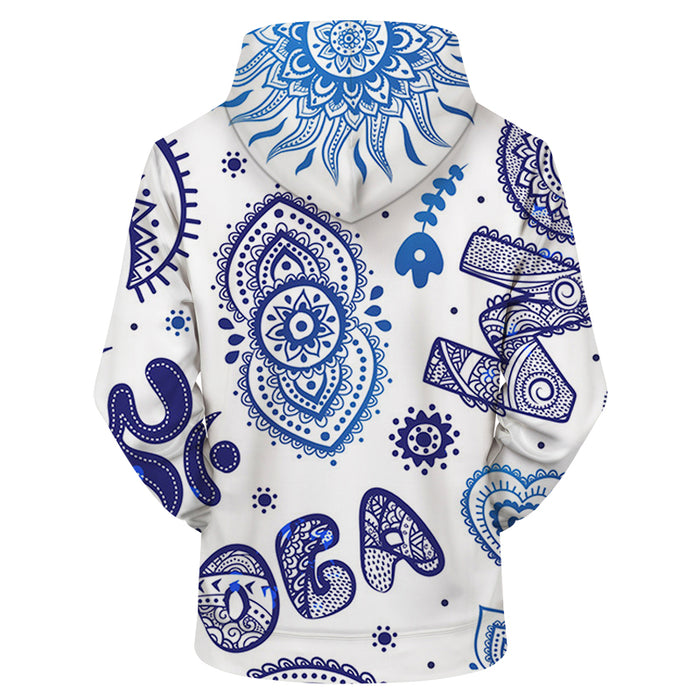 Vintage Yoga 3D Sweatshirt Hoodie Pullover