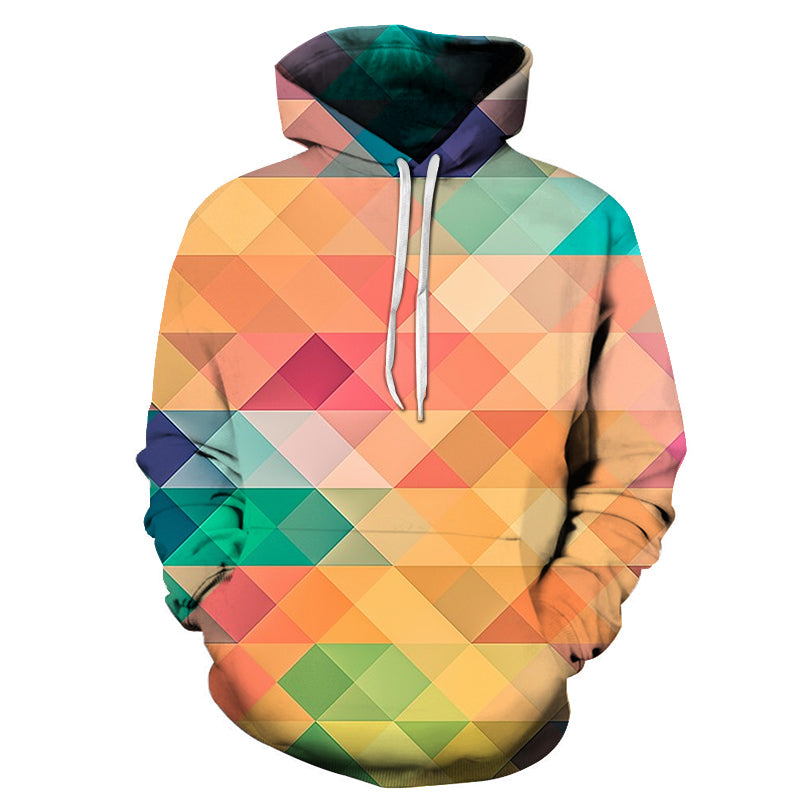Pastel Geometric 3D - Sweatshirt, Hoodie, Pullover — My 3D Hoodie