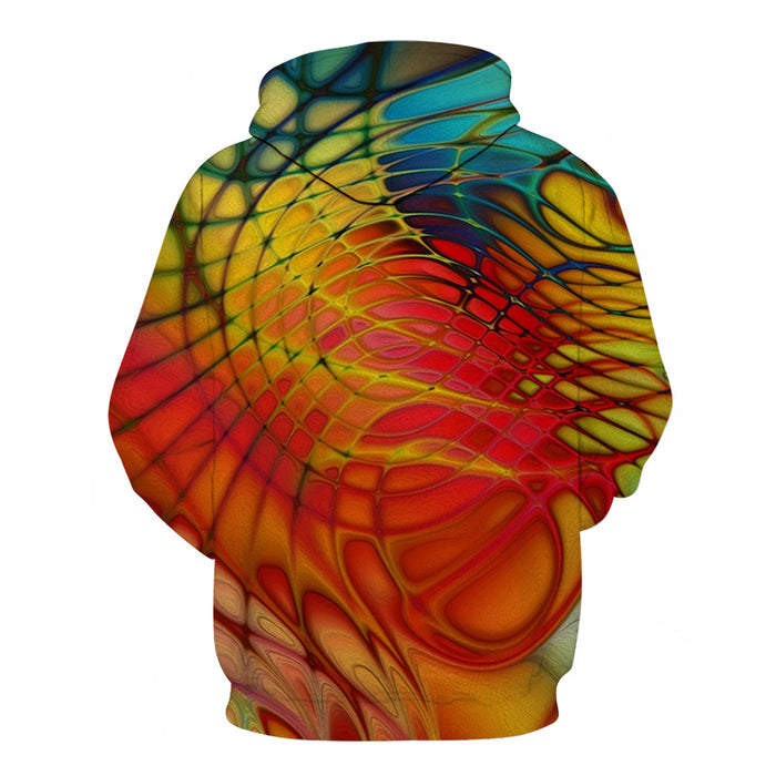 Color Web 3D - Sweatshirt, Hoodie, Pullover