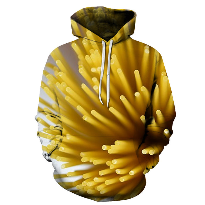 Yellow Spaghetti 3D Hoodie