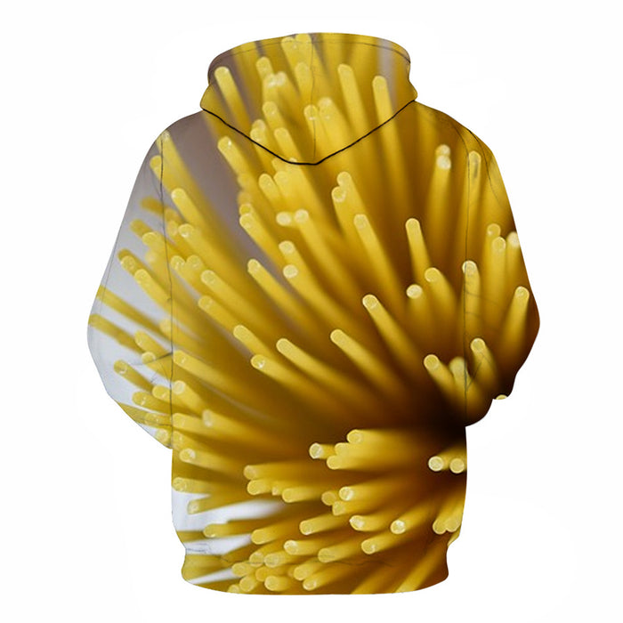 Yellow Spaghetti 3D Hoodie