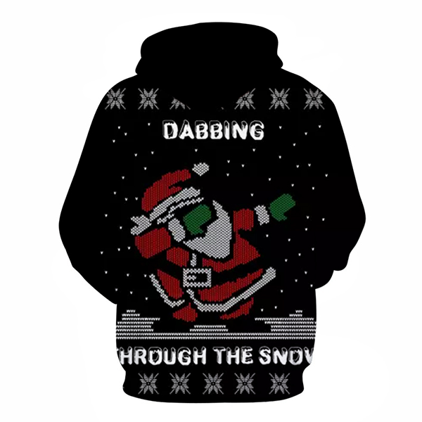 Santa Dabbing Through The Snow Hoodie - Sweatshirt, Hoodie, Pullover