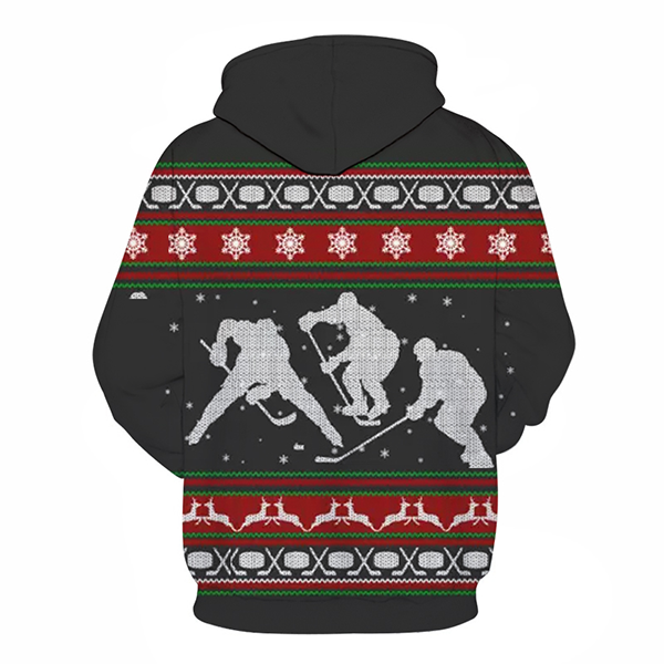 A Merry Hockey Christmas Hoodie - Sweatshirt, Hoodie, Pullover