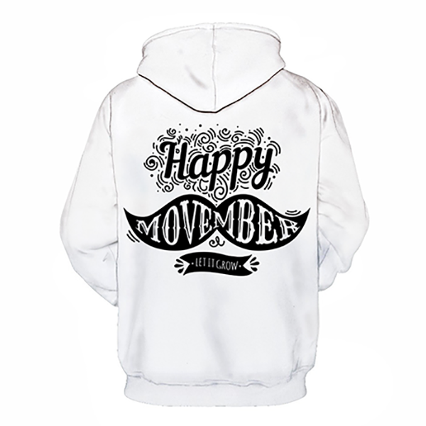 Happy Movember 3D Hoodie - Sweatshirt, Hoodie, Pullover