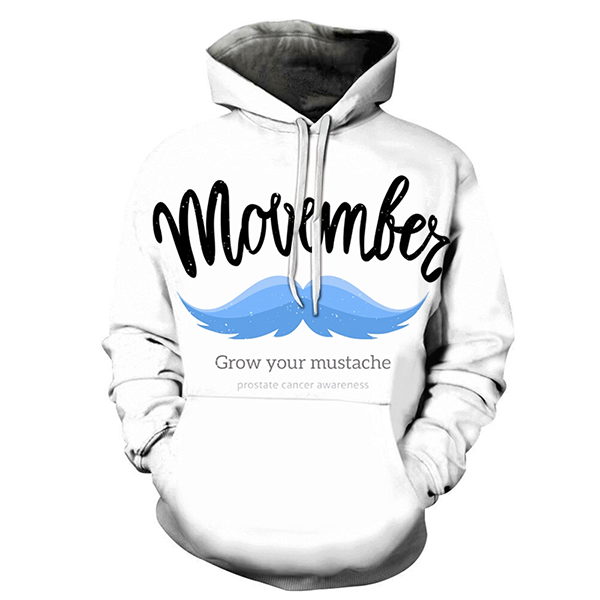 Blue Mustache of Awareness - Sweatshirt, Hoodie, Pullover