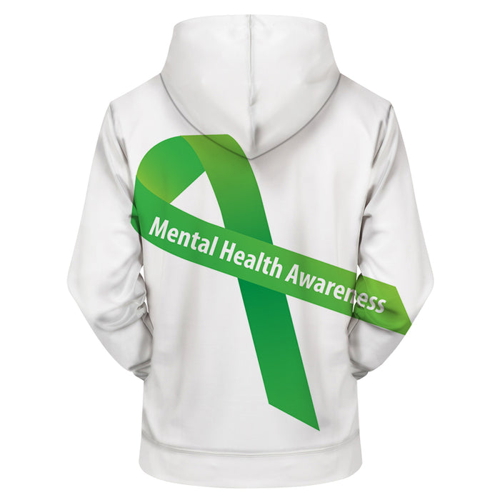 Green Ribbon 3D - Sweatshirt, Hoodie, Pullover