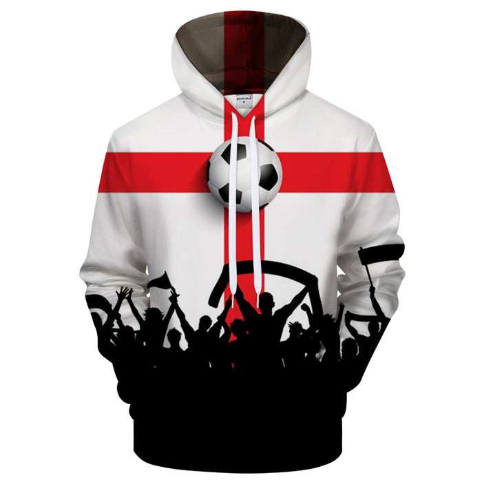 England Fans 3D - Sweatshirt, Hoodie, Pullover