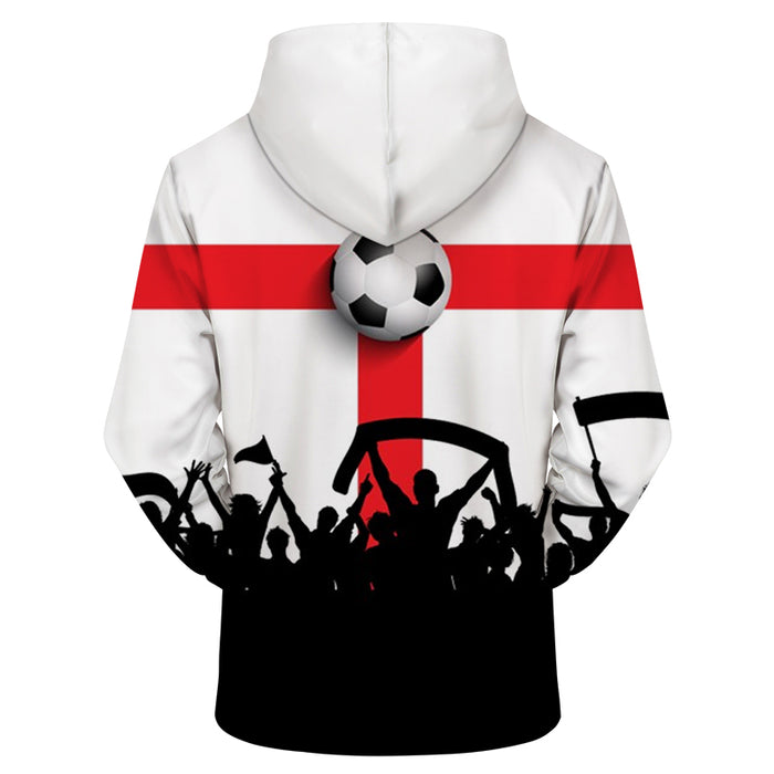 England Fans 3D - Sweatshirt, Hoodie, Pullover