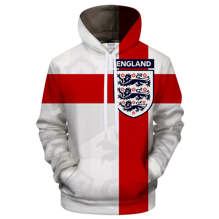 England Logo 3D - Sweatshirt, Hoodie, Pullover