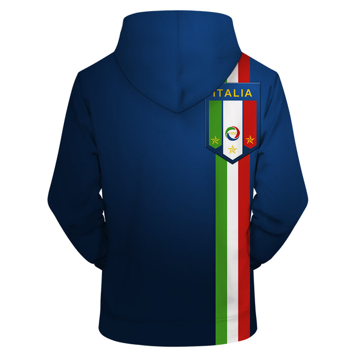 Italy Stripe 3D - Sweatshirt, Hoodie, Pullover