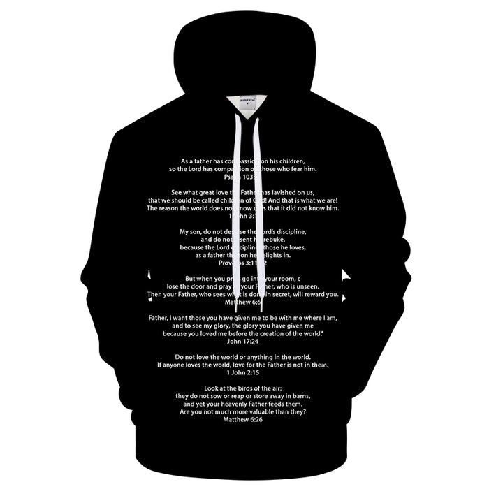Religious Father's Day 3D Sweatshirt Hoodie Pullover
