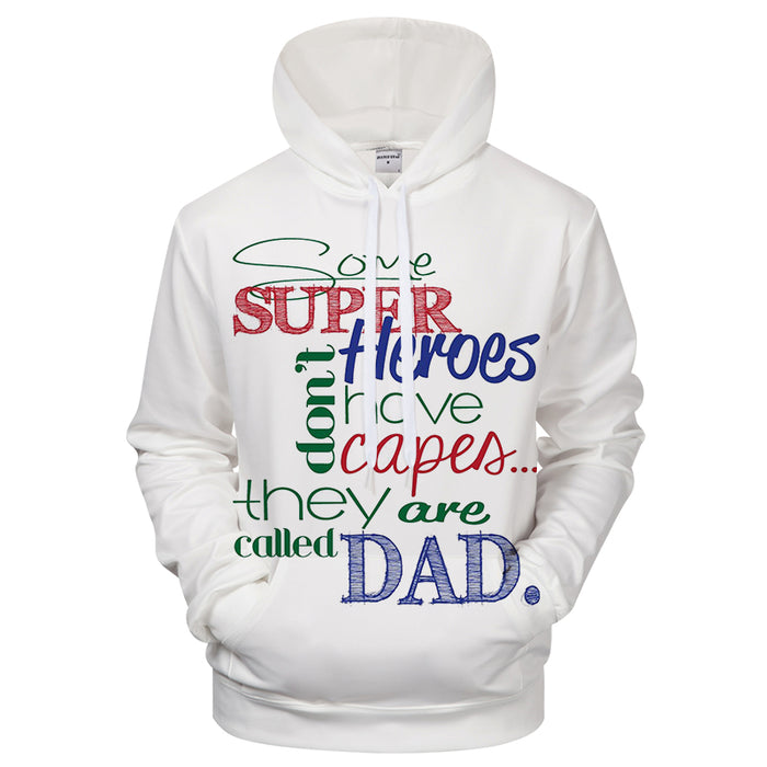 Super Dad 3D Sweatshirt Hoodie Pullover