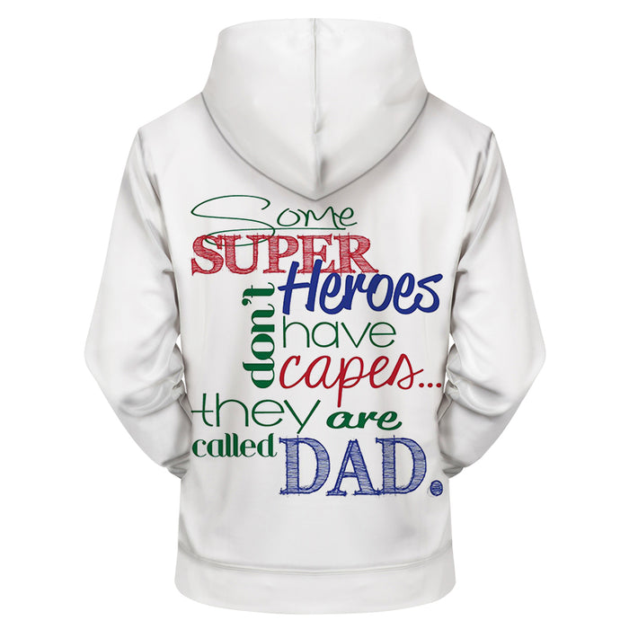 Super Dad 3D Sweatshirt Hoodie Pullover