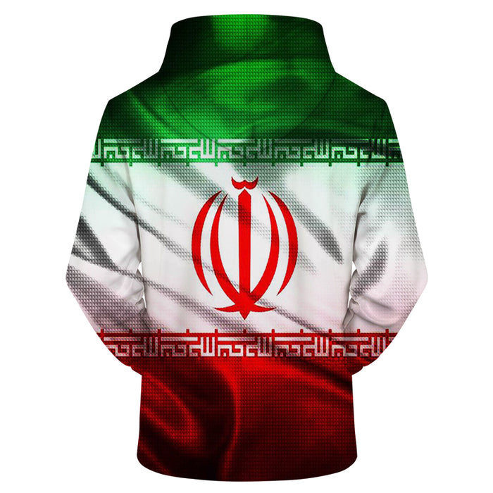 Iran Flag 3D - Sweatshirt, Hoodie, Pullover