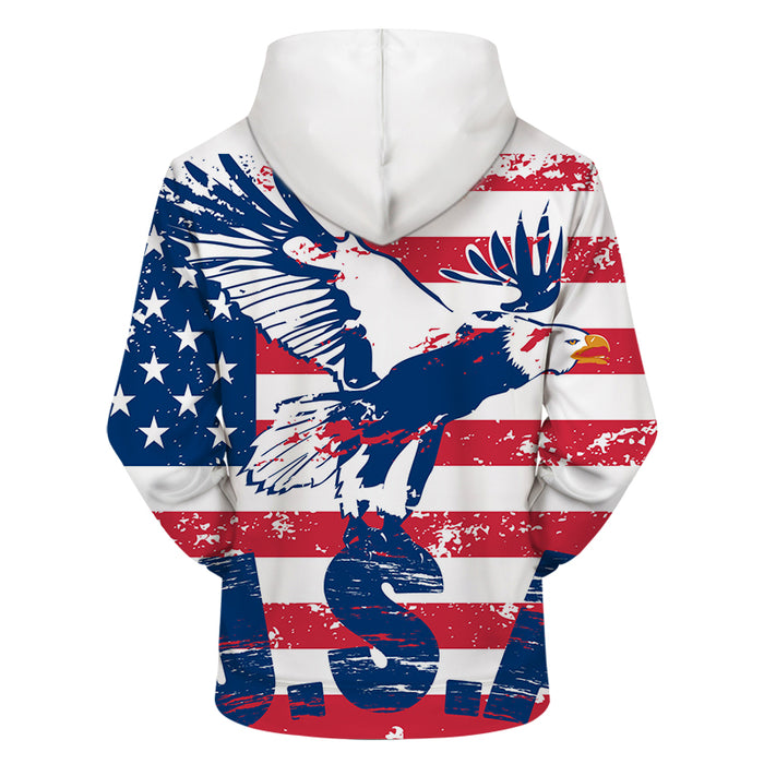 American Pride 3D - Sweatshirt, Hoodie, Pullover