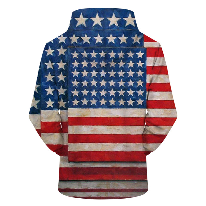 American Flag 3D - Sweatshirt, Hoodie, Pullover