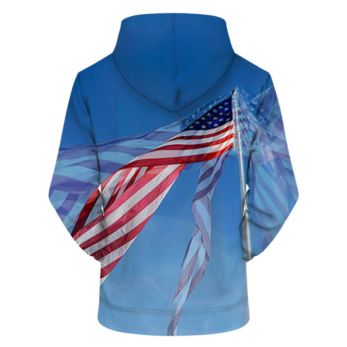 Flying American Flag - Sweatshirt, Hoodie, Pullover