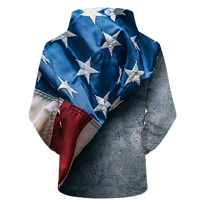 United States Flag 3D - Sweatshirt, Hoodie, Pullover