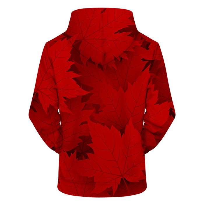 Red Maple Leafs 3D - Sweatshirt, Hoodie, Pullover
