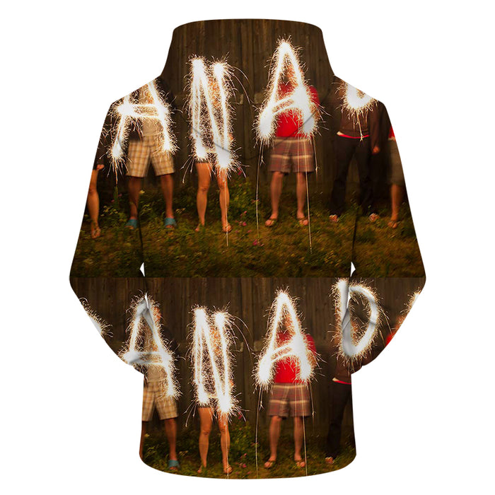 Canadian Fireworks 3D - Sweatshirt, Hoodie, Pullover