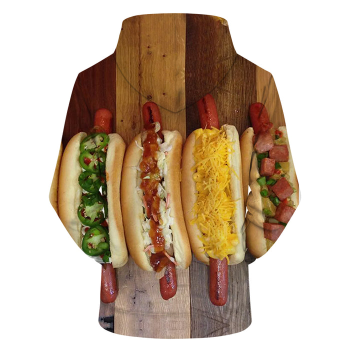 Hot Dogs & Condiments 3D - Sweatshirt, Hoodie, Pullover