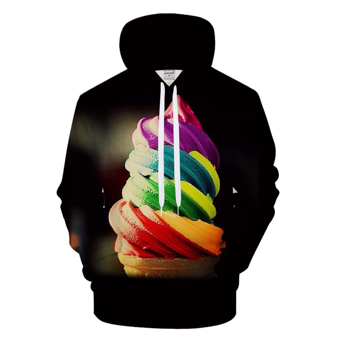 Rainbow Ice Cream 3D - Sweatshirt, Hoodie, Pullover