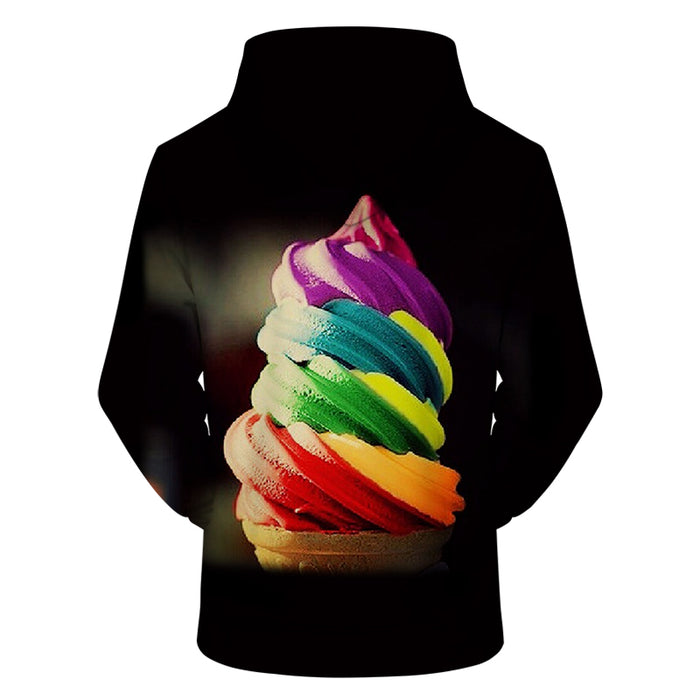 Rainbow Ice Cream 3D - Sweatshirt, Hoodie, Pullover