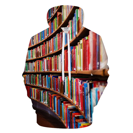 Rows Of Books 3D - Sweatshirt, Hoodie, Pullover