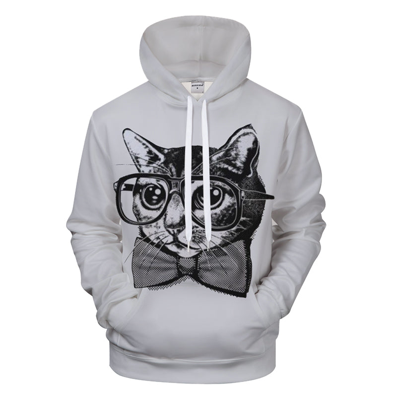 Smart Cat 3D - Sweatshirt, Hoodie, Pullover — My 3D Hoodie