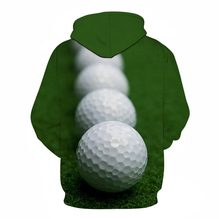 Row Of Golf Balls 3D - Sweatshirt, Hoodie, Pullover