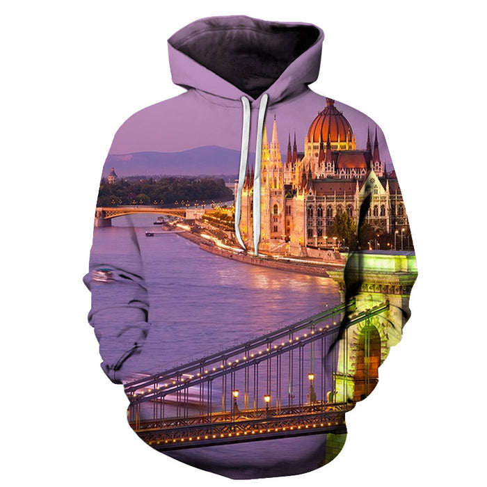 Beautiful Budapest 3D - Sweatshirt, Hoodie, Pullover