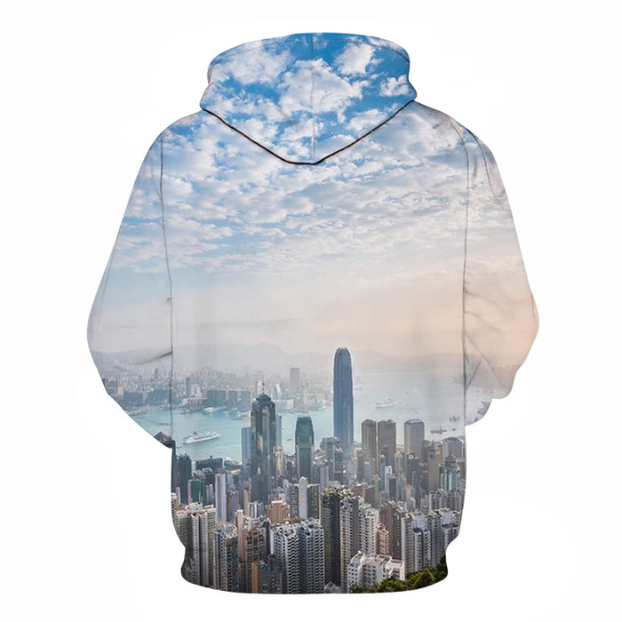 Buildings In Hong Kong 3D - Sweatshirt, Hoodie, Pullover