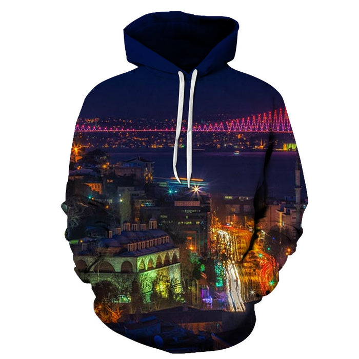 Istanbul At Night 3D - Sweatshirt, Hoodie, Pullover