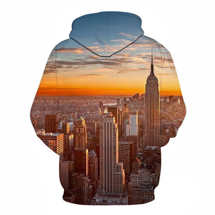 New York At Sunrise 3D - Sweatshirt, Hoodie, Pullover