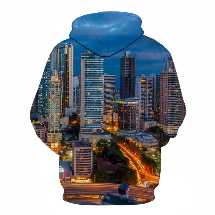 Panama Skyline 3D - Sweatshirt, Hoodie, Pullover
