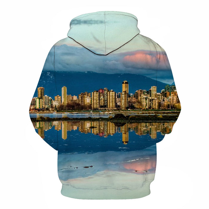 Vancouver Skyline 3D - Sweatshirt, Hoodie, Pullover