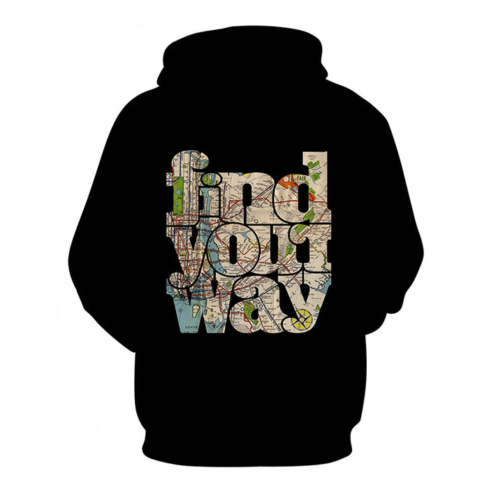 Find Your Way 3D - Sweatshirt, Hoodie, Pullover