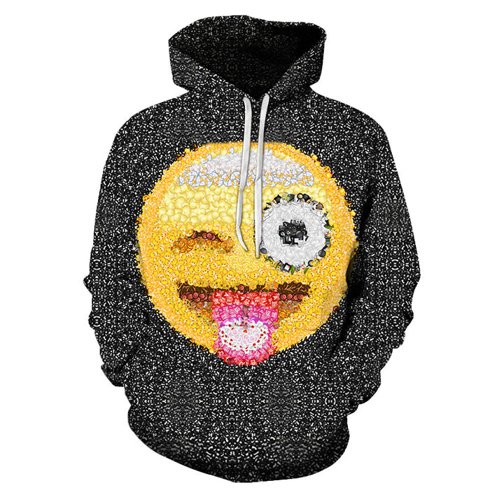 Silly Emoji 3D Sweatshirt Hoodie Pullover