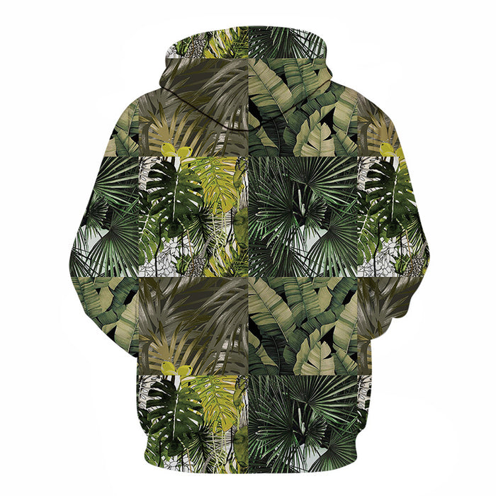 Green Leaves 3D Sweatshirt Hoodie Pullover