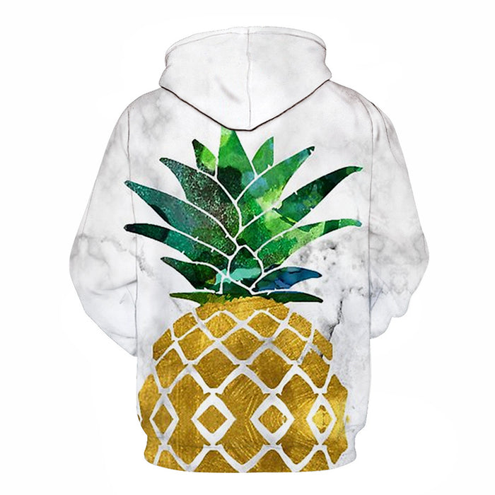 Marble & Pineapple 3D Sweatshirt Hoodie Pullover