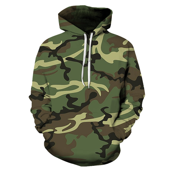 Green Camouflage 3D - Sweatshirt, Hoodie, Pullover — My 3D Hoodie