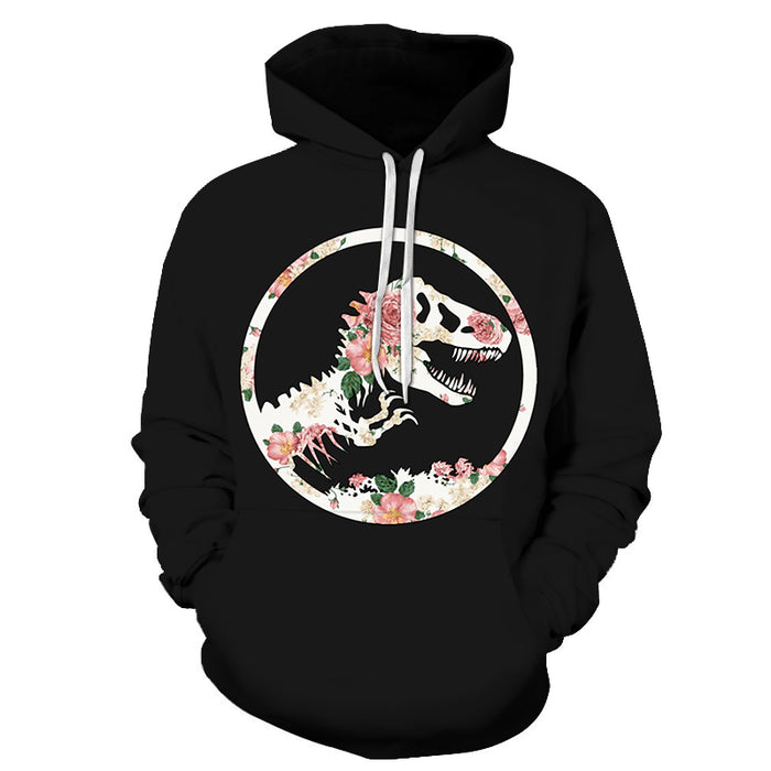 Florals & Dinosaurs 3D - Sweatshirt, Hoodie, Pullover