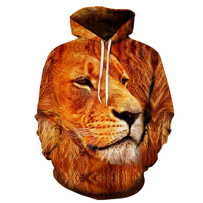 Fiery Lion 3D - Sweatshirt, Hoodie, Pullover